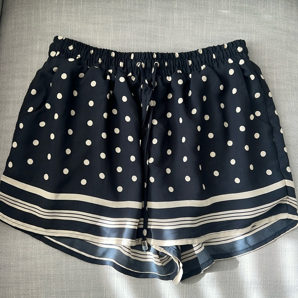 Anthropologie Smocked Abstract Joggers - Pink